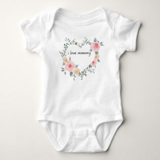 Body Para Bebé diseño de camiseta me encanta mamá