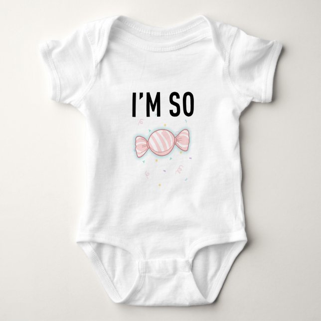 Body Para Bebé Diseño de Caramelo para Bebé Dulcísimo - "SOY TAN  (Anverso)