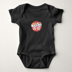 Body Para Bebé Diseño de Cartoon de Sushi Divertido