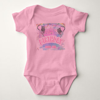 Body Para Bebé Diseño de cumpleaños para niñas bebés