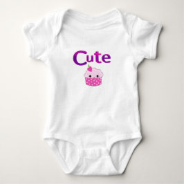 Body Para Bebé Diseño de Cupcake Adorable