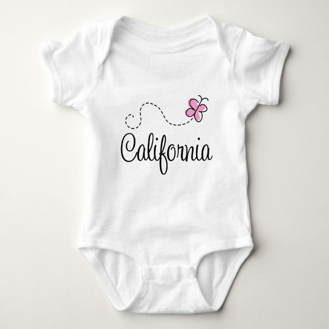 Body Para Bebé Diseño de Cute California (Anverso)