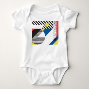 Body Para Bebé Diseño de fondo de estilo retro moderno