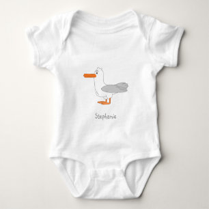 Body Para Bebé Diseño de gaviota personalizado