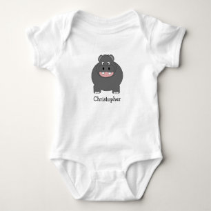 Body Para Bebé Diseño de hippopótamo para bebés