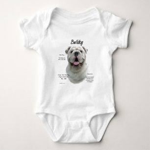 Body Para Bebé Diseño de historial de bulldoges
