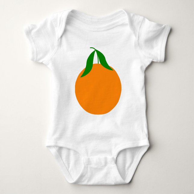Body Para Bebé diseño de la clementina (Anverso)