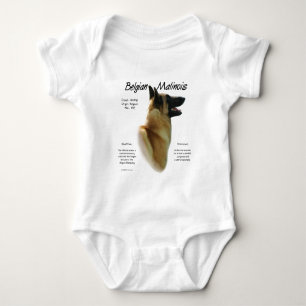 Body Para Bebé Diseño de la historia de Malinois del belga