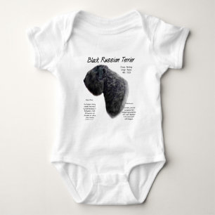 Body Para Bebé Diseño de la historia del territorio ruso negro
