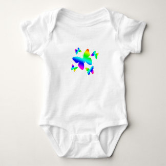 Body Para Bebé Diseño de las mariposas del arco iris