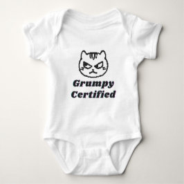 Body Para Bebé Diseño de meme divertido "Grumpy Certified"