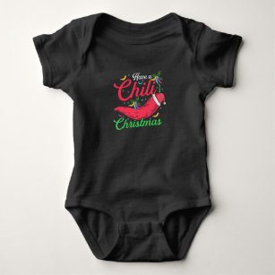 Body Para Bebé Diseño de Navidades de pimienta picante, Unisex