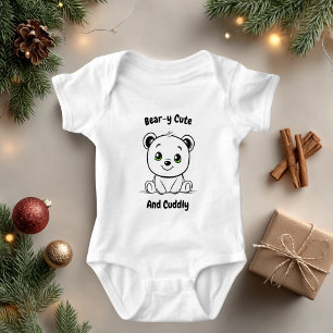 Body Para Bebé Diseño de oso lindo y cariñoso bebé