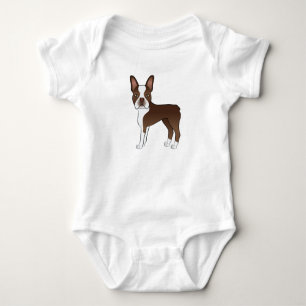 Body Para Bebé Diseño de perro de dibujos animados adorable Bosto