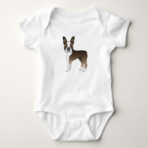 Body Para Bebé Diseño de perro de dibujos animados adorable Bosto