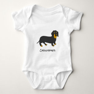 Body Para Bebé Diseño de perros Dachshund para bebés