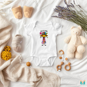 Body Para Bebé Diseño de Personaje de Parche Mosaico Juguetón