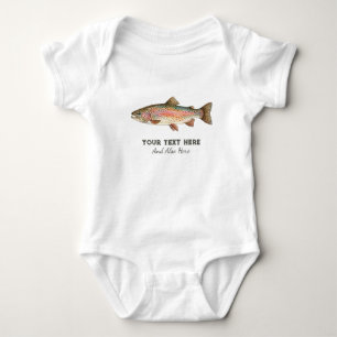 Body Para Bebé Diseño de pesca de trucha – Amante de la pesca per