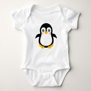 Body Para Bebé Diseño de pingüino Personalizado