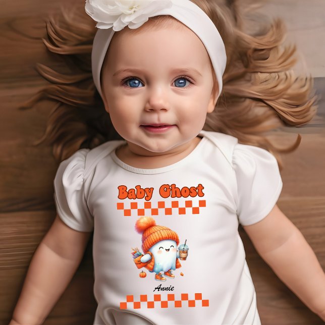 Body Para Bebé Diseño de regalo de Halloween con el nombre person (Subido por el creador)