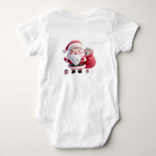 Body Para Bebé Diseño de Santa Claus