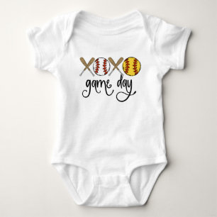 Body Para Bebé Diseño de sublimación del Día del Juego de Béi