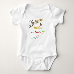 Body Para Bebé Diseño de texto minimalista moderno motivacional