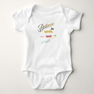 Body Para Bebé Diseño de texto minimalista moderno motivacional