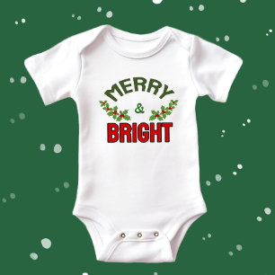 Body Para Bebé Diseño de texto para Navidades