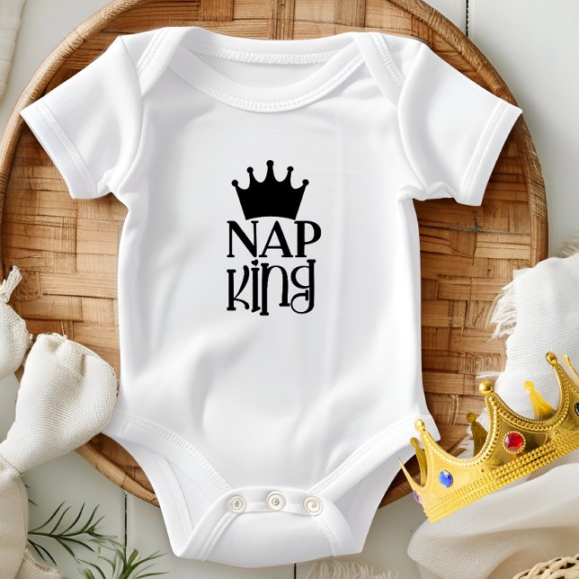 Body Para Bebé Diseño de traje de bebé Nap King (Subido por el creador)