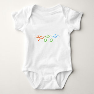 Body Para Bebé Diseño de triatlón fresco y único