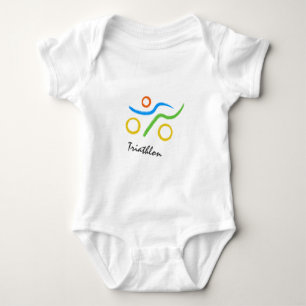 Body Para Bebé Diseño de triatlón fresco y único