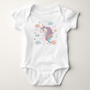 Body Para Bebé Diseño de unicornio para bebés Adorable - Perfecto