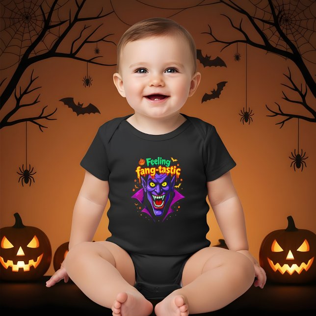 Body Para Bebé Diseño de vampiros Fang Tastic Halloween (Subido por el creador)