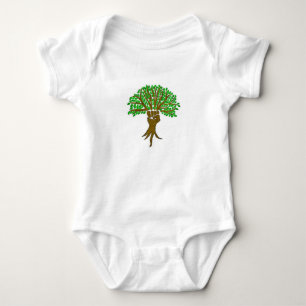 Body Para Bebé Diseño del árbol del guerrero de la tierra, gran