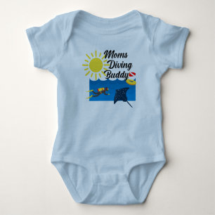Body Para Bebé Diseño del compañero de buceo de mamá - Bodysuit d