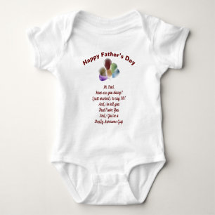 Body Para Bebé Diseño del Día del Padre Feliz Divertido