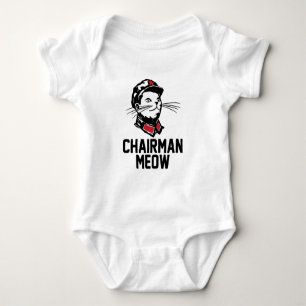 Body Para Bebé Diseño del maullido del presidente (Mao)