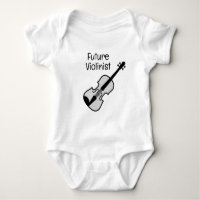 Diseño del traje de bebé adorable y violinista fut