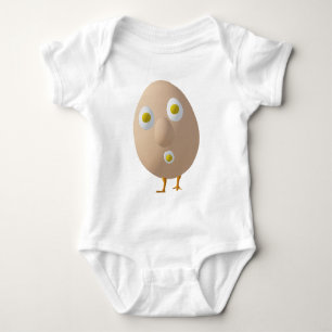Body Para Bebé Diseño divertido de personajes de huevo RG y RA
