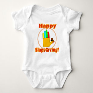 Body Para Bebé Diseño feliz de Slapsgiving