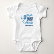Diseño festivo de Hanukkah para bebés
