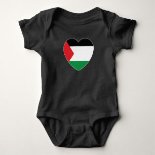 Body Para Bebé diseño gráfico lindo con bandera palestina