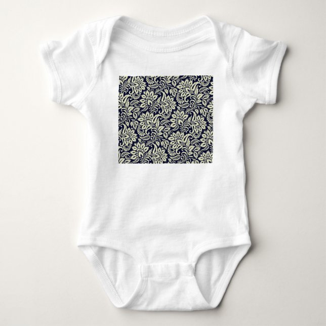 Body Para Bebé Diseño indio de cosecha de flores (Anverso)