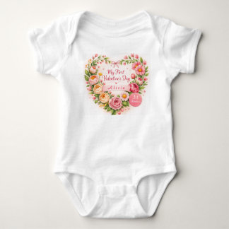Body Para Bebé Diseño personalizado para el primer día de San Val