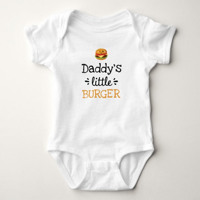 Body Para Bebé Diseño personalizado | Pequeña hamburguesa de [Cua (Anverso)