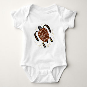 Body Para Bebé Diseño punteado tortuga