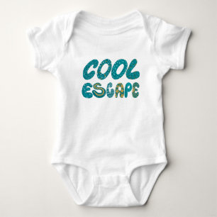 Body Para Bebé Diseño tropical personalizado para el primer viaje