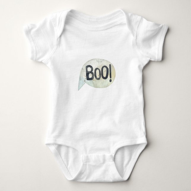 Body Para Bebé Disfraz de Halloween de Boo Adorable (Anverso)