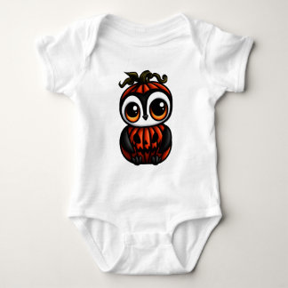 Body Para Bebé Disfraz de Halloween de Jack-o'-Lantern de pingüin
